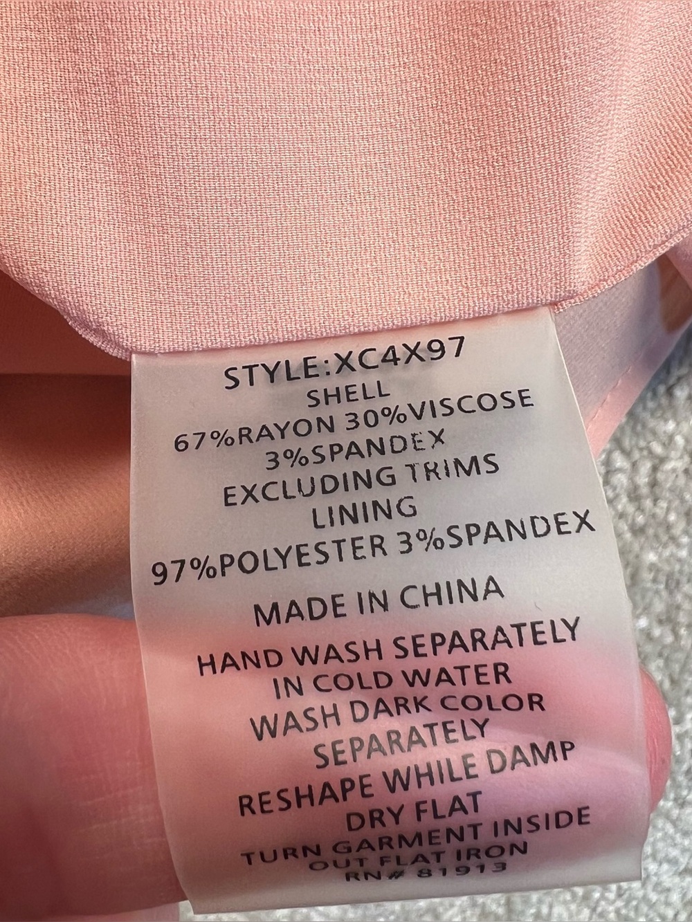 Tracy Reese Anthropologie Dress Painterly Pleated Midi Pink Striped women's 0 - Picture 8 of 8